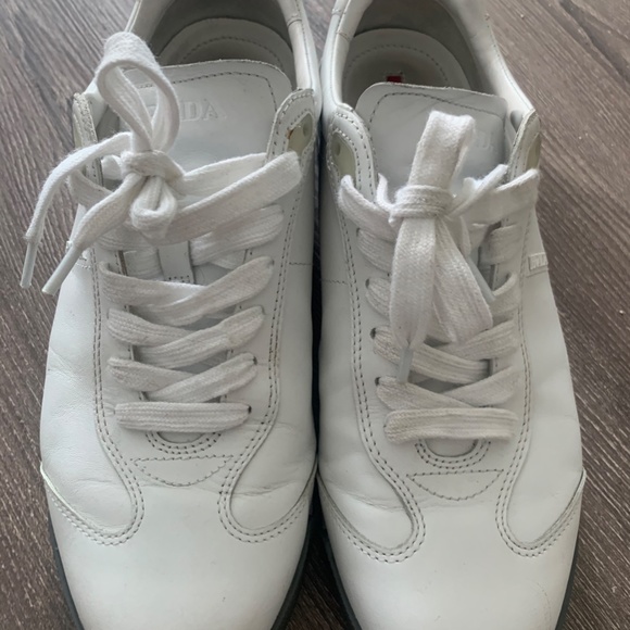 Prada Men's White Sneakers - Picture 5 of 8